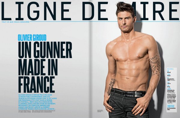 Olivier Giroud desnudo