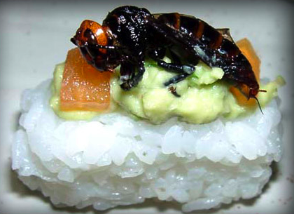 Sushi con insectos... ¿Una nueva moda?