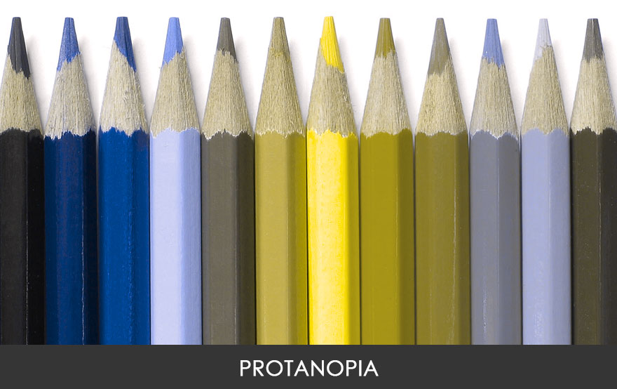 Vision de los colores segun los distintos tipos de daltonismo