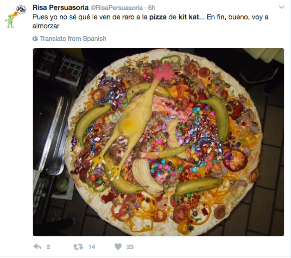 Reacciones a la pizza de Kit Kat