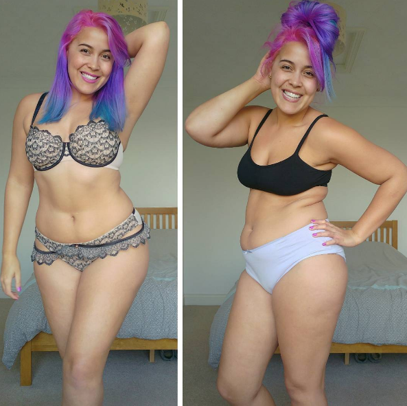 Esta chica presume de sus fotos de "antes y después" al revés 