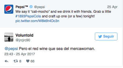 Reacciones al nuevo kalimotxo de Pepsi
