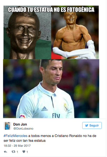 Las mejores reacciones busto Cristiano Ronaldo 