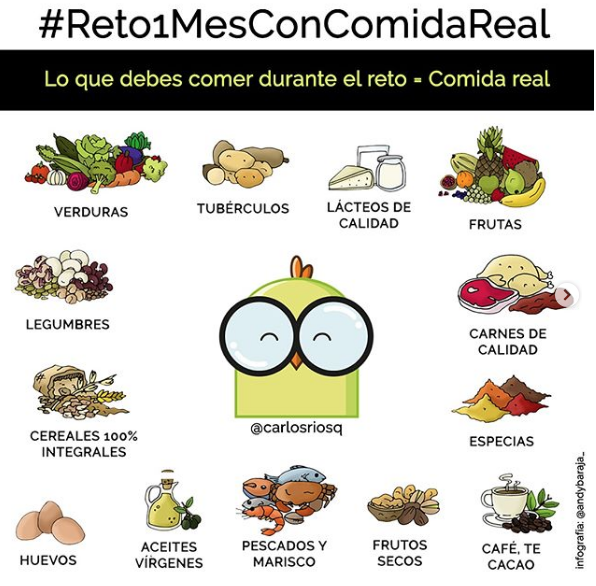 Reto un mes de comida real 