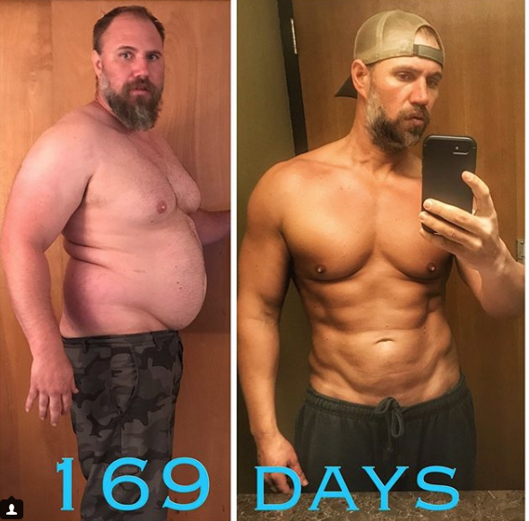 Padre transforma su cuerpo en seis meses
