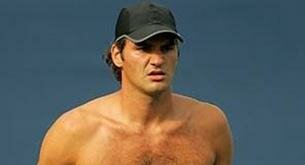 Fotos de Federer sin camiseta