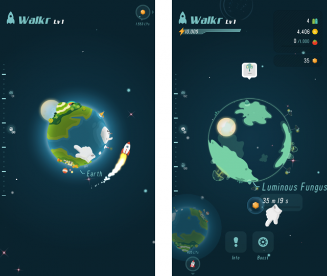 Walkr, una app en la que explorarás el universo a base de caminar
