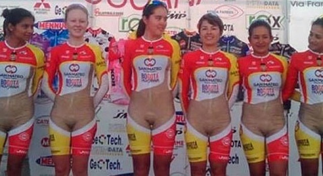 El inaceptable maillot de las ciclistas colombianas