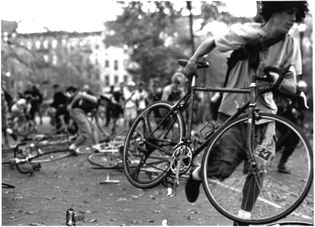 Carreras clandestinas de bicicletas por Madrid