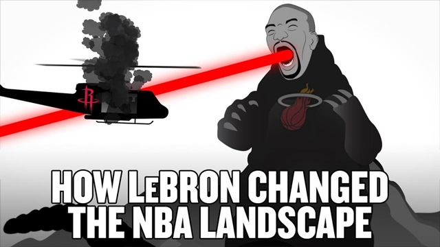 El vídeo que te explica con dibujos animados cómo LeBron ha cambiado todo en la NBA