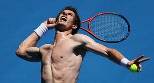 El rey de Escocia, el tenista Andy Murray desnudo