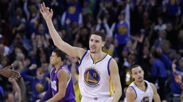 La salvajada de Klay Thompson: metió 37 puntos en un cuarto