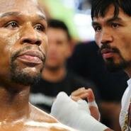 Los boxeadores Mayweather y Pacquiao, cara a cara antes del combate más esperado del siglo 