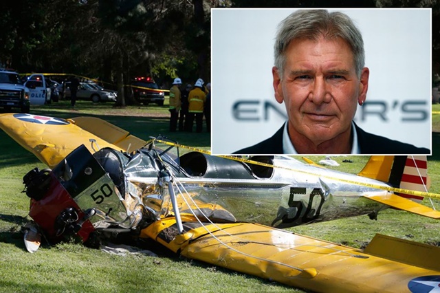 El increíble aterrizaje forzoso de Harrison Ford con su avioneta