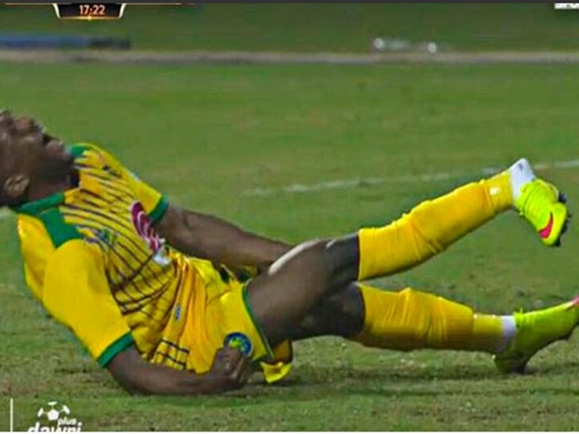 Espeluznante lesión de tobillo en la liga saudí