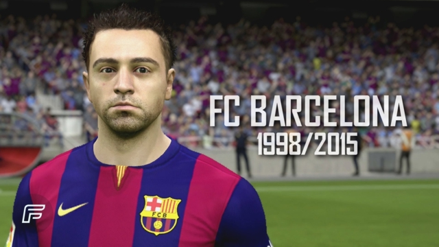 Hasta el FIFA 2015 se despide de Xavi Hasta el FIFA 2015 se despide de Xavi