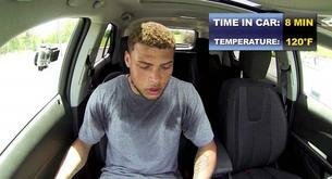 La estrella de la NFL Tyrann Mathieu se encierra en su coche en verano para demostrar lo que sufren las mascotas