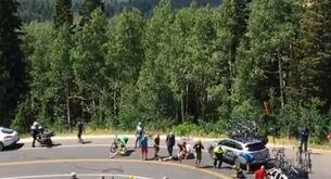 El brutal accidente de un ciclista en el Tour de Utah