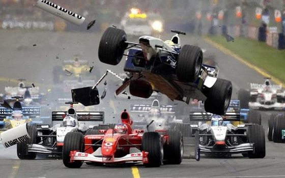 Los 10 peores accidentes de la historia de la F1