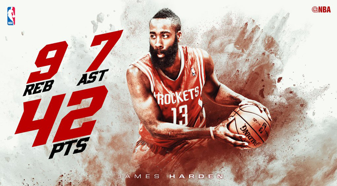 James Harden da la sorpresa en la NBA James Harden da la sorpresa en la NBA