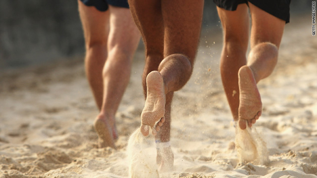 barefoot running