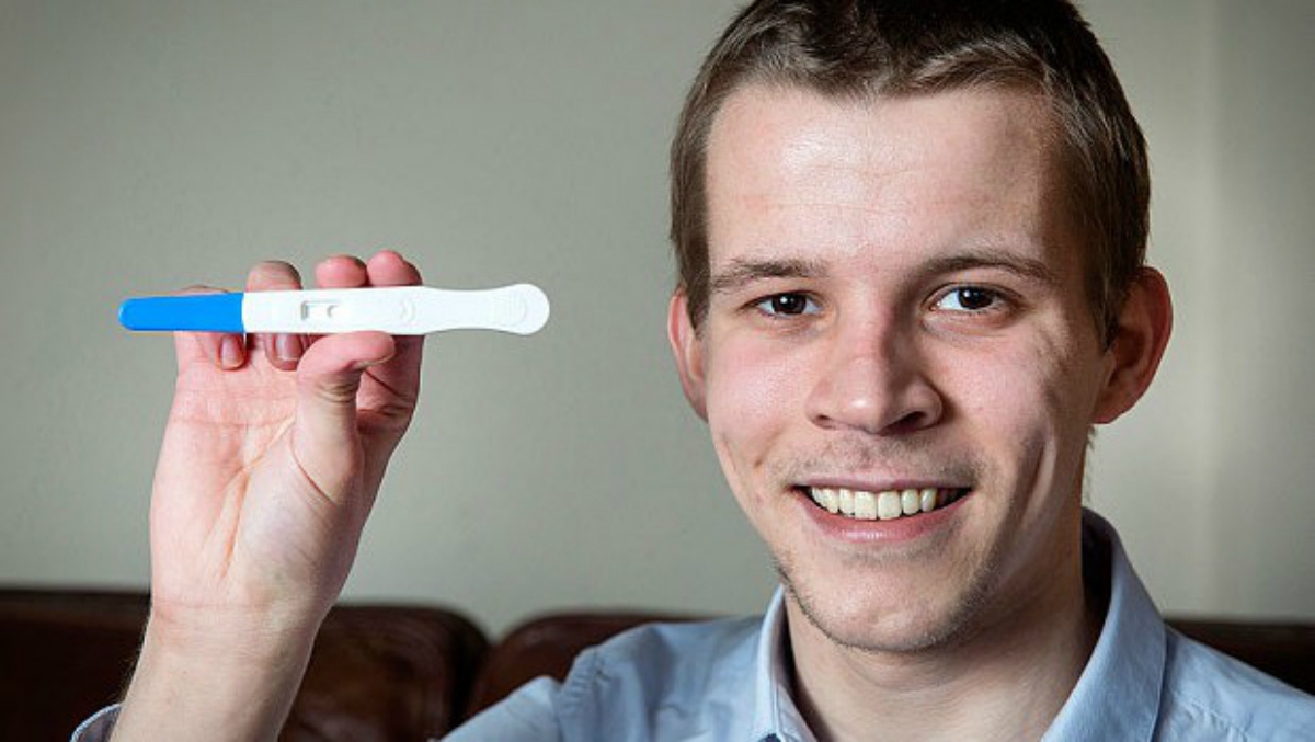 Un test de embarazo le salvó la vida...¡A él!