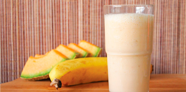 batido de melon y platano