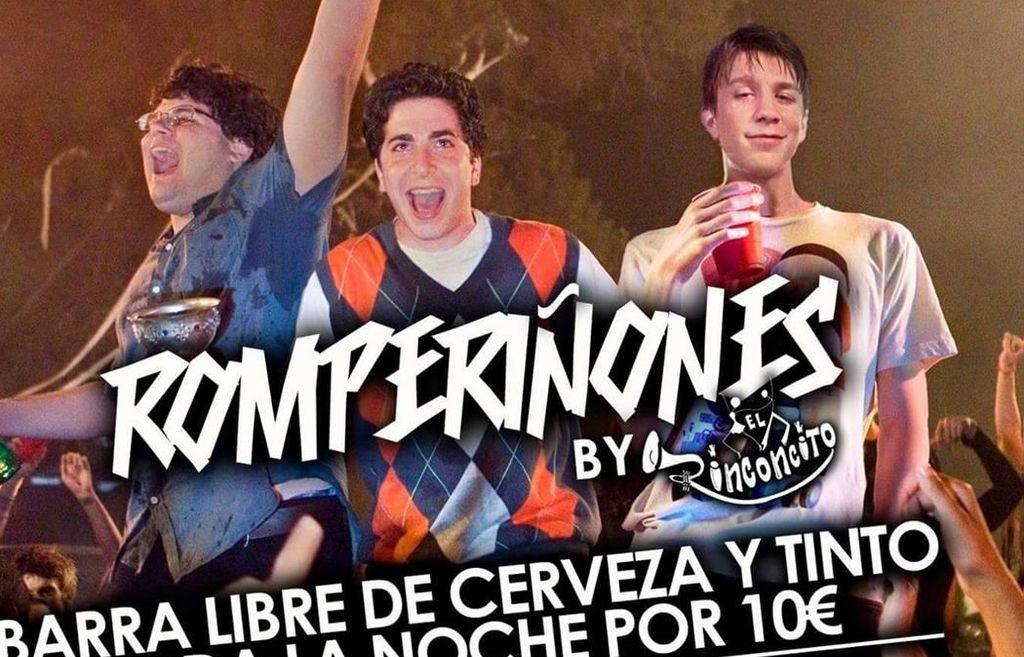 “Romperiñones”: una fiesta con barra libre en la que no se permite orinar