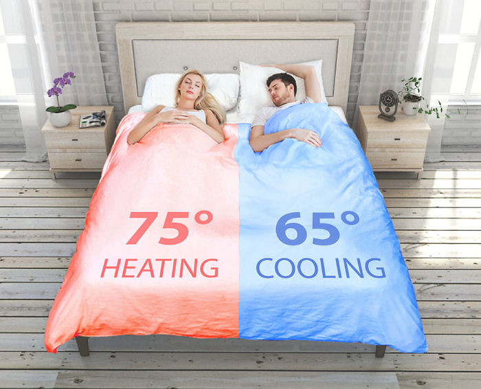 Este edredón permite que las parejas duerman a temperaturas distintas Este edredón permite que las parejas duerman a temperaturas distintas