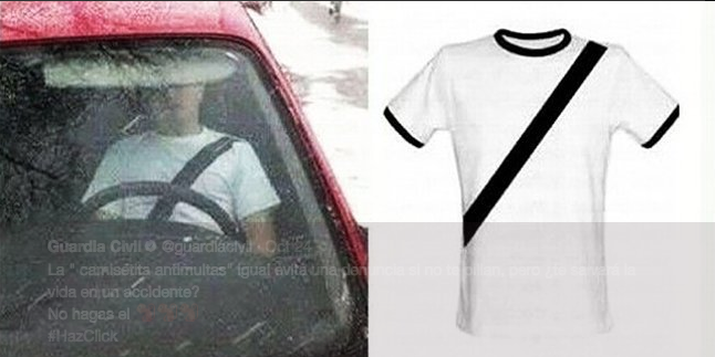 La camiseta antimultas que ha indignado a la Guardia Civil La camiseta antimultas que ha indignado a la Guardia Civil