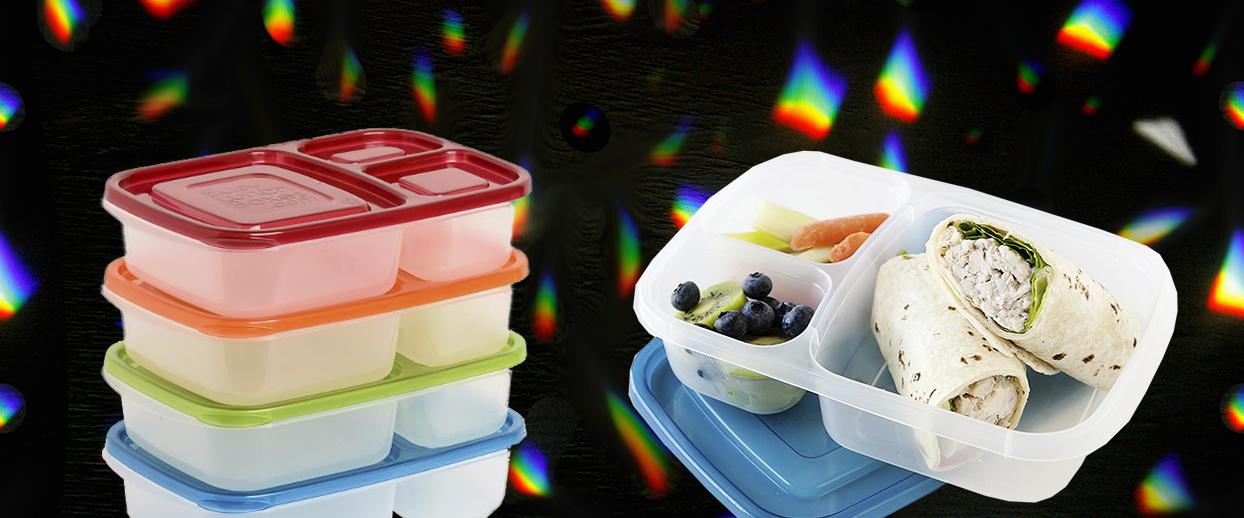 Este conjunto de cajas de almuerzo de Bento sin BPA tiene más de 3.000 comentarios positivos en Amazon