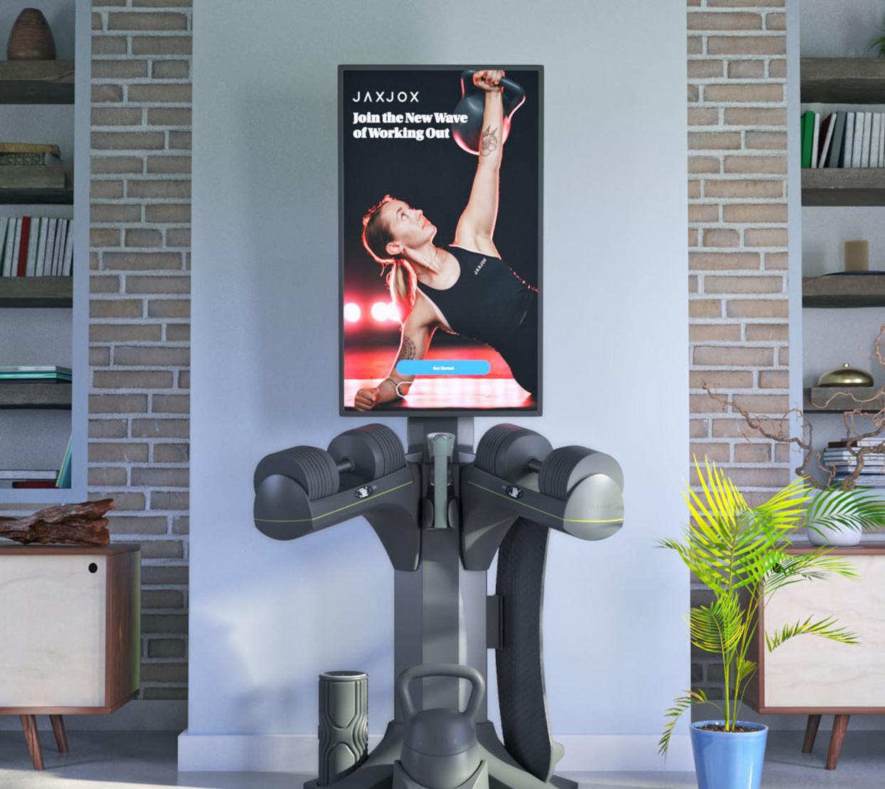 JAXJOX está lanzando un sistema de gimnasia en casa con pesos ajustables inteligentes