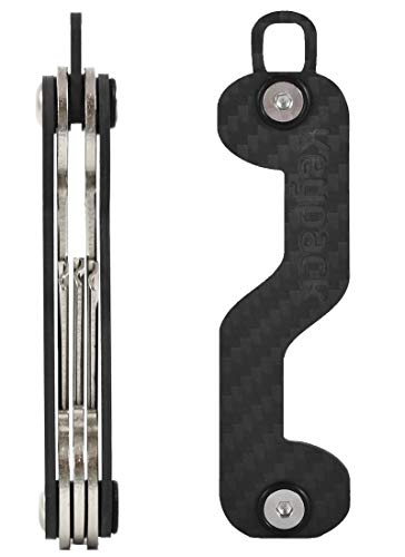 (-42%) OFFERTA KEYPACK Fibra de Carbono Organizador de Llaves (Set de Llavero con Cinta) (-42%) OFFERTA KEYPACK Fibra de Carbono Organizador de Llaves (Set de Llavero con Cinta)