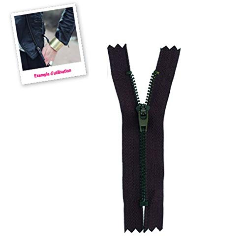 - Cremallera para vaqueros y pantalones (12 cm), color negro