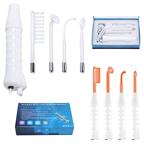 006A - Alta Frecuencia Estetica Facial, Maquina cuidado facial para Quitar Arrugas, Acné y Alopecia con 4 Electrodos 006A - Alta Frecuencia Estetica Facial, Maquina cuidado facial para Quitar Arrugas, Acné y Alopecia con 4 Electrodos