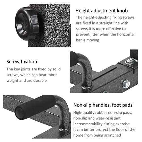 01 Barra de dominadas, Equipo de Ejercicios fácil de Montar, Barra de dominadas Multifuncional, Soporte de Barra de dominadas, Adultos Robusto Hogar Duradero