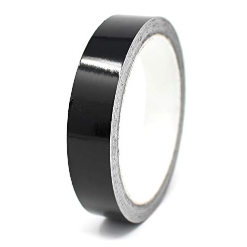 (0,95€/m) 10 metros tiras decorativas para coche moto barco modelismo rayas para la artesanía manualidades (Negro brillante, 10mm)