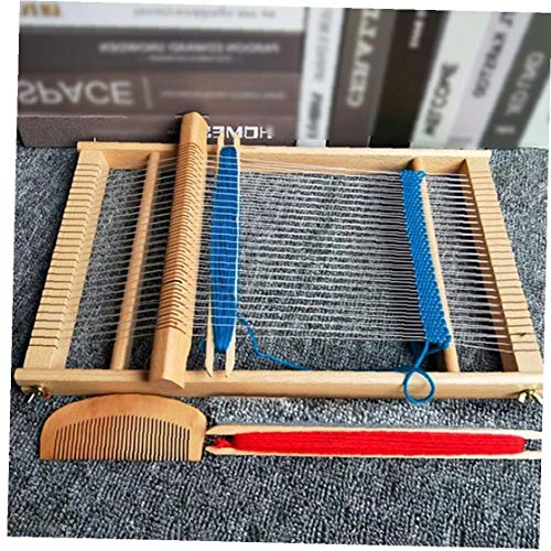 1 Juego Telar niños, Madera Warp Telar Que Teje a Mano Telar Tapiz Tejido a Mano de la máquina de Bricolaje Tejidas Set para Principiantes y niños