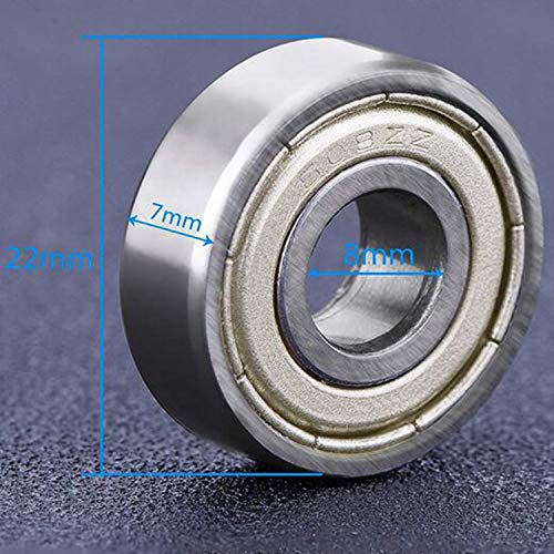 10 Piezas de Rodamientos Rodamientos de Skate Cojinetes de Patines de Rueda 608 ZZ, Doble Blindado, 608ZZ Rodamientos de Bolas, rodamientos de metal miniatura, para patinetas (8 mm x 22 mm x 7 mm) 10 Piezas de Rodamientos Rodamientos de Skate Cojinetes de Patines de Rueda 608 ZZ, Doble Blindado, 608ZZ Rodamientos de Bolas, rodamientos de metal miniatura, para patinetas (8 mm x 22 mm x 7 mm)