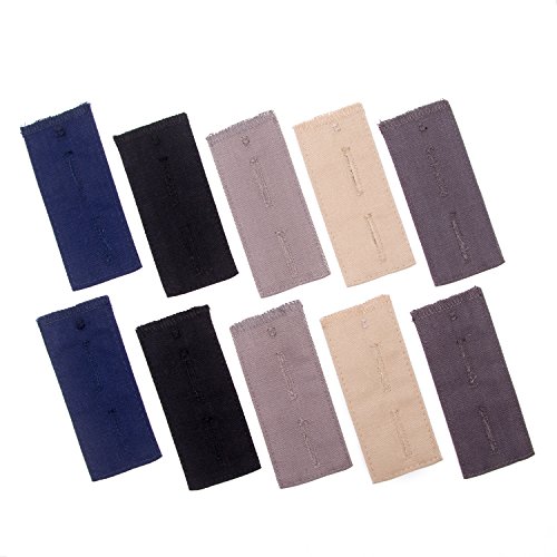 10 piezas extensores de cintura ajustable para traje pantalones y pantalones 10 piezas extensores de cintura ajustable para traje pantalones y pantalones