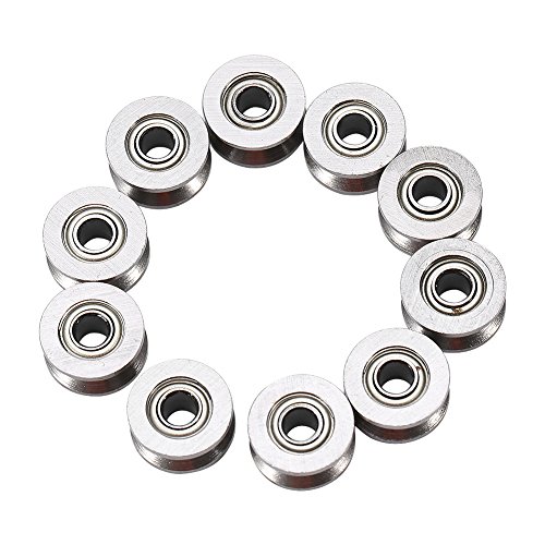 10 unids U624ZZ Mini U Groove Ball Bearing Polea de Guía de Acero al Carbono Para Carril Sistema Lineal 4 * 13 * 7mm 10 unids U624ZZ Mini U Groove Ball Bearing Polea de Guía de Acero al Carbono Para Carril Sistema Lineal 4 * 13 * 7mm