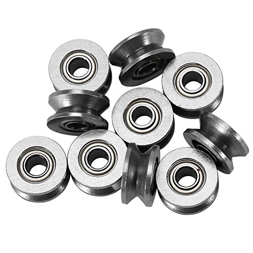 10 Unids V624ZZ Rodamientos de Bola de Ranura Profunda en V de Doble Blindaje de Acero en Miniatura para Sistemas de Movimiento Lineal 4x13x6mm 10 Unids V624ZZ Rodamientos de Bola de Ranura Profunda en V de Doble Blindaje de Acero en Miniatura para Sistemas de Movimiento Lineal 4x13x6mm