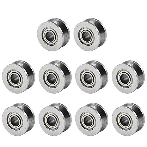 10 Unids V624ZZ Rodamientos de Bola de Ranura Profunda en V de Doble Blindaje de Acero en Miniatura para Sistemas de Movimiento Lineal 4x13x6mm 10 Unids V624ZZ Rodamientos de Bola de Ranura Profunda en V de Doble Blindaje de Acero en Miniatura para Sistemas de Movimiento Lineal 4x13x6mm