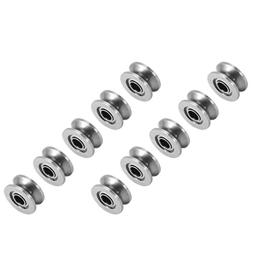 10 Unids V624ZZ Rodamientos de Bola de Ranura Profunda en V de Doble Blindaje de Acero en Miniatura para Sistemas de Movimiento Lineal 4x13x6mm 10 Unids V624ZZ Rodamientos de Bola de Ranura Profunda en V de Doble Blindaje de Acero en Miniatura para Sistemas de Movimiento Lineal 4x13x6mm