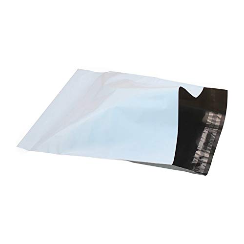 100 Bolsas plástico para envíos Bolsas para Envíos Sobres de Postales Plástico de Genérico Envío por correo Autoadhesivas Embalaje Sobres para Postales Blanco (35 * 45CM)