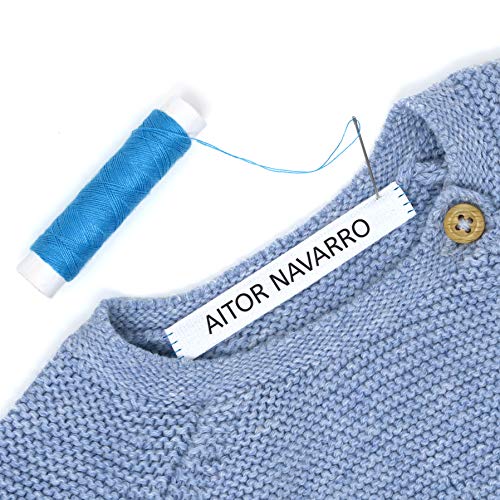 100 etiquetas para coser a la ropa. Etiquetas personalizadas de tela 100% ALGODÓN. Cintas de nombre para guarderías, escuelas, colegios y residencias. 100 etiquetas para coser a la ropa. Etiquetas personalizadas de tela 100% ALGODÓN. Cintas de nombre para guarderías, escuelas, colegios y residencias.