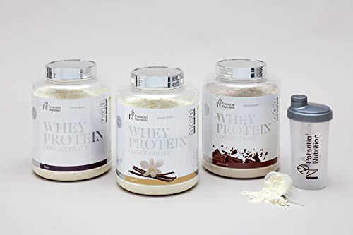 100% Proteína Whey 2kg - Materia Prima Pura - Marca España - Sin Azúcares añadidos - Potential Nutrition