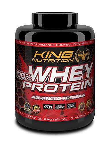 100% Whey Protein 2,27 kg King Nutrition Proteina Concetrada 80% Chocolate