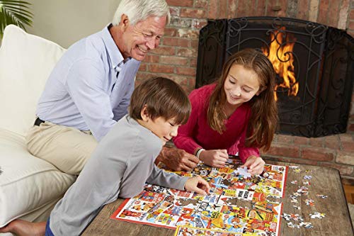 100/300/500/1000 piezas juego de rompecabezas juguetes para niños adultos,Gato azul ruso encima de textil blanco y naranja  conjunto de juguetes educativos para niños