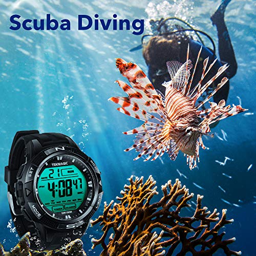 100m Digital Sumergible Impermeable Nadando Reloj de Pulsera con Funciones de Alarma y Cronómetro, Soporte Zona Horaria Dual, Temporizador de Cuenta Regresiva, Formato de 12/24 Horas 100m Digital Sumergible Impermeable Nadando Reloj de Pulsera con Funciones de Alarma y Cronómetro, Soporte Zona Horaria Dual, Temporizador de Cuenta Regresiva, Formato de 12/24 Horas